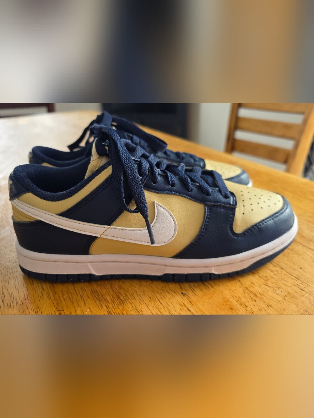 Nike Dunk Low Next Nature "Midnight Navy/Gold" sneakers 6 - Picture 6 of 13